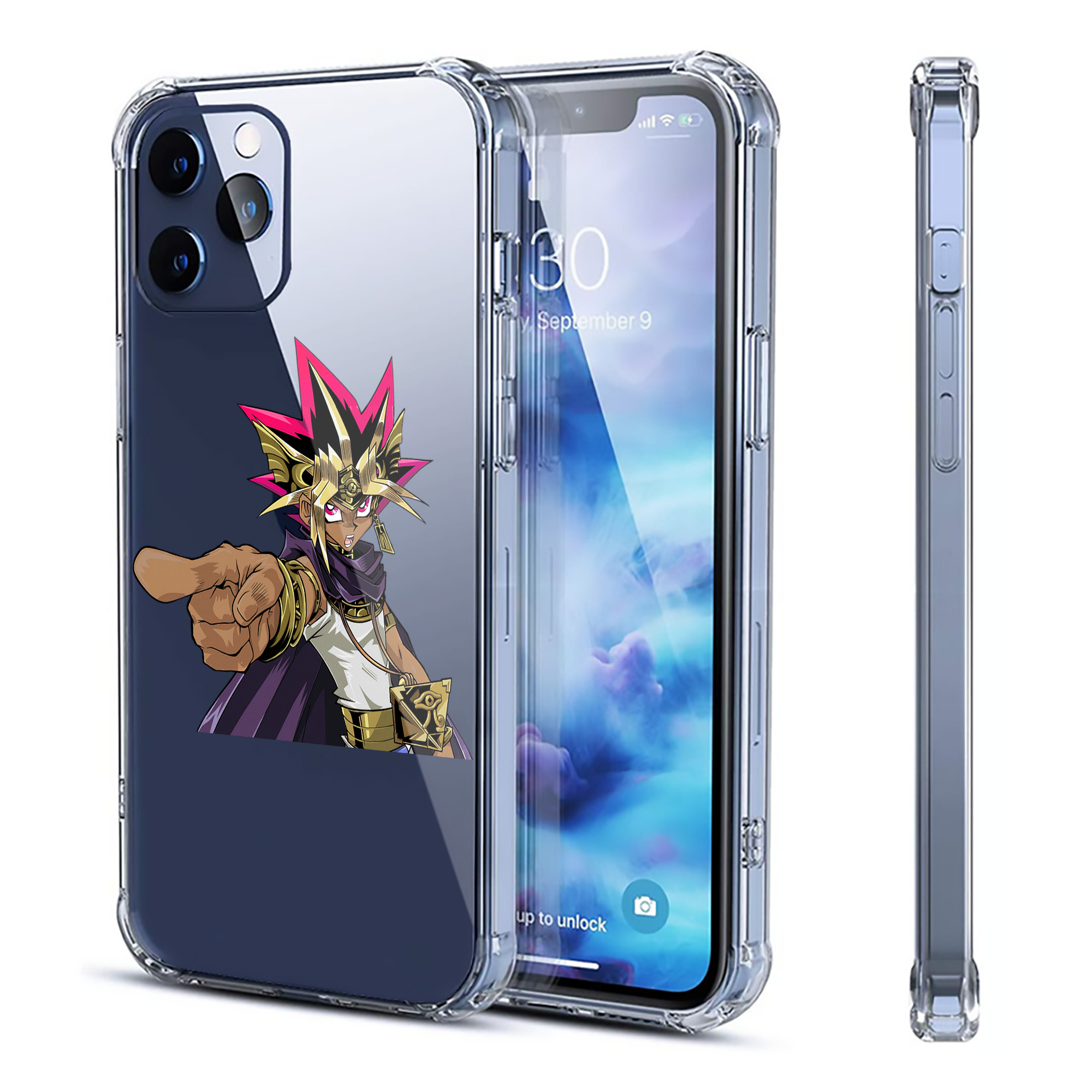 （画像用） 遊☆戯☆王 Yu-Gi-Oh! 【iPhone 12シリーズ対応】透明スマホケース（クリアソフトケース）
